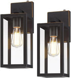 GRUENLICH Outdoor Wall Light Fixture Dusk to Dawn, Tempered Glass by GRUENLICH