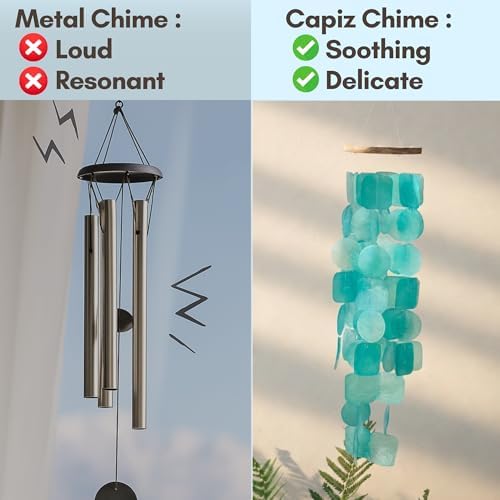 Turquoise Wind Chimes for Outside, Unique House Decor - Image 5
