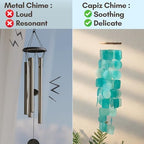 Turquoise Wind Chimes for Outside, Unique House Decor - Image 5