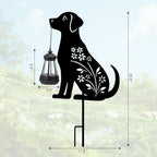 Afirst Solar Garden Stake, Dog Silhouette Light & Lantern for Outdoor Decor - Image 2