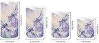 Purple Dragonfly Flickering Flameless Candles Pillar LED Candles with Remote and Timer Set of 4 Color Changing Battery Operated Candles for Valentines Home Wedding Birthday Decoration - Image 2