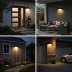 Modern LED Wall Sconce Waterproof Outdoor Porch Light 2 Pack - Image 6