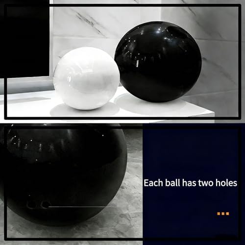 1 Pcs Gazing Ball, Stainless Steel Garden Mirror Globe, Polished Ornament Sphere, Hollow Floating Reflective Hemisphere, Home Outdoor Pond, Black(Size:11.81 in/30 cm) - Image 3