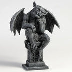 Veronese Design 7 1/8 Inch Beast Gargoyle Thinker Pose on Pedestal Polyresin Collectible Statue Figurine Gothic Fantasy Decor for Home or Gift - Image 2