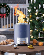 YEFU Tabletop Fire Pit, Flame Control Wood & Pellet Stove with Bag, Blue - Image 6