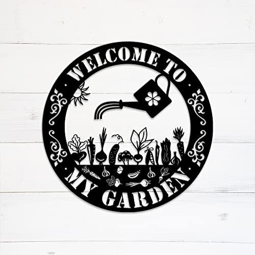 MeMate Garden Signs, Metal Garden Sign Outdoor Decor, Welcome To My Garden Metal Signs, Garden Plaques for Women Mom Grandma Nana, Rustic Decorations for Potting Shed, She Shed - Image 5