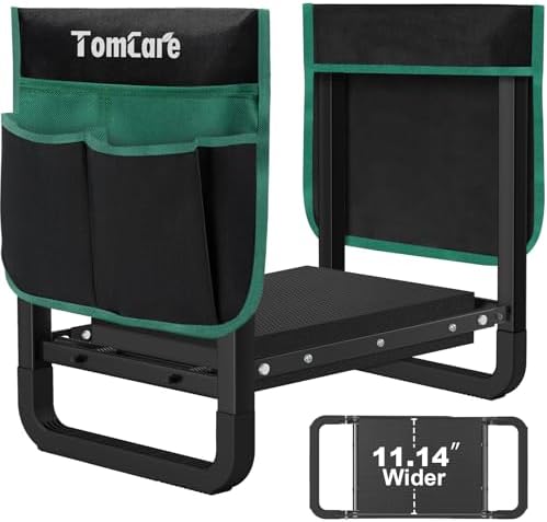 TomCare Garden Kneeler and Seat, 11.14" Kneeling Pad Sturdy Garden Bench by TomCare