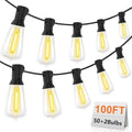 KGC 100Feet LED Outdoor String Lights, Weatherproof Heavy Duty Patio Lights by KGC