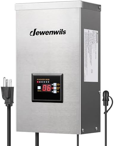 DEWENWILS 600W Low Voltage Landscape Transformer, 6 Independent Outputs by DEWENWILS