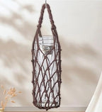 Mason Jar Hangers 10pcs Hand Woven Water Cup Mesh Bag Manual Weave Bottle Cover Can Be Suspended Multiple Colors Umbrella Storage For Hanging Bottle(Black) - Image 6