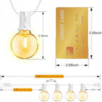 Ollny Outdoor String Lights, 100FT LED Patio Lights Waterproof White Wire - Image 4