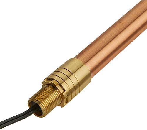 VOLT Flat Hat 12V Copper Mini Path Light (5" Shade, 15" Tall) - Image 4