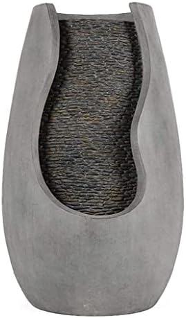 Tabletop Water Fountain Creative Tabletop Fountain Geometric Fountain Resin Water Fountain for Indoor Outdoor Garden Terrace Waterfall Fountain Gift Tabletop Fountain(A) by Unknown