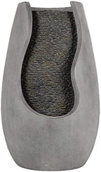 Tabletop Water Fountain Creative Tabletop Fountain Geometric Fountain Resin Water Fountain for Indoor Outdoor Garden Terrace Waterfall Fountain Gift Tabletop Fountain(A) by Unknown