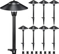 SUNVIE 3W Low Voltage Pathway Lights, 8-Pack 3000K 12-24V Classic Aluminum by SUNVIE