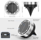 Solar Ground Lights Outdoor, 12 Pack Solar Lights Outdoor Waterproof White - Image 5