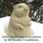 Carruth Studio Too Much Fun, Green Man Plaque for Home and Garden, Handmade in Stone, Whimsical Garden Sculpture - Image 7