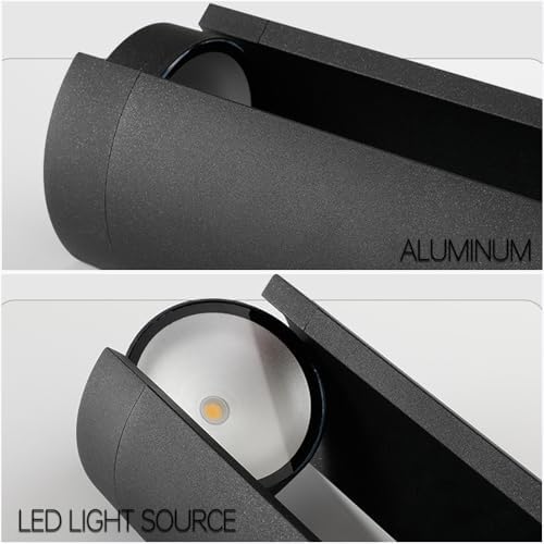 Modern Aluminum IP65 - Waterproof Landscape Path Lights with Warm - Light Hollow Bollard for Courtyard, Balcony and Front Door - Wired Garden Pathway Lighting Fixtures - Image 4