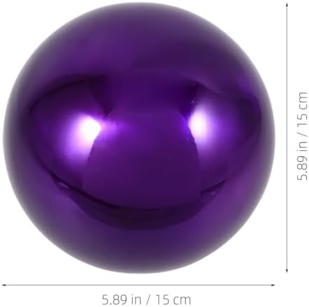 ibasenice 5.9 Inch Mirror Reflective Gazing Ball Polished Outdoor Garden Sphere Lightweight Portable Decorative Globe for Lawn and Patio - Image 3