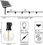 SUNTHIN 100FT Solar String Lights, USB Rechargeable Patio Lights - Image 2