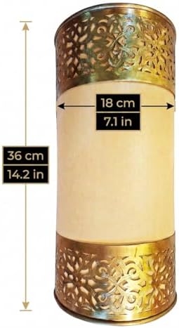 Set of 2 Moroccan Brass Wall Lamp Sconce Home Decor, Handmade Lighting Copper Metal Lights Turkish Lamp, Ramadan Candle Lantern, Candle Holder, Indoor Outdoor, Patio, Porch, Shelf, Garden (Symmetry) - Image 2