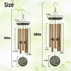 Personalized Memorial Photo Wind Chimes Forever in Heart - Image 7