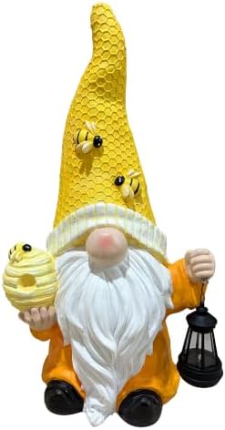Magnesium Oxide Tree Spirit Old Man Statue with Bee Decor Garden Sculpture Ornament by Unknown