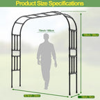 BUKLIYN Garden Arch Trellis - Garden Arch Size: 92.5in(L) * 105in(H) - Image 2
