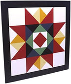 AmishToyBox.com Hand-Painted Barn Quilt - Washington Star Design - Outdoor Wall Sign Decor (24" x 24") - Image 3