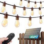 addlon 100FT(2FT) Solar String Lights Outdoor, with 50 Bulbs, Last 20+ Hrs by addlon