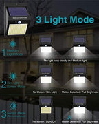 16 Pack Solar Lights Outdoor, 3 Modes/100LED Wireless IP65 Waterproof Solar Motion Lights Outdoor for Front Door, Backyard, Garage, Deck - Image 4