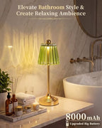 Small Vintage Cordless Table Lamp(Green,2Pack) - Image 3