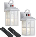Porch Lights Outdoor with Remote, Motion Sensor Exterior Lighting Fixtures by YJXGDIL