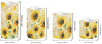 Retro Sunflower Flickering Flameless Candles with Remote and Timer Set of 4 Color Changing Battery Operated Candles for Home Wedding Decoration - Image 2
