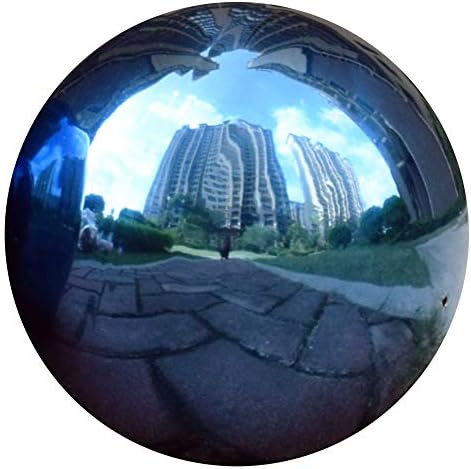10 inches Gazing Ball,Blue Stainless Steel Garden Sphere,Seamless Polished Reflective Smooth Mirror Garden Globe,Colorful Addition for Photography Garden Home Decorate by Unknown