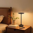 2 Pack LED Rechargeable Cordless Table Lamps,Portable Outdoor 6000 mAh Battery Operated Table Light Touch Control 3 Color Dimmable Waterproof for Patio/Cofee/Restaurant/Camping/Dining/ Bedroom-Black - Image 5