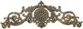 Sungmor Rustic Gold Cast Iron Wall Decor - 17.5in Scroll and Floral Design by Sungmor