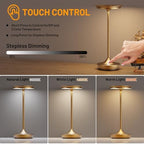LED Rechargeable Cordless Outdoor 6000mAh Battery Table Lamp 2Pack Bronze - Image 2