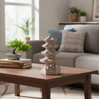 Japanese Pagoda Figurine Statue, 5-Tier Sandstone Sculpture - Image 6