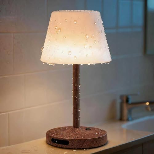 SAIWEYA Outdoor Waterproof Shower Lamp, 5200mAh Rechargeable Bathroom Lamp by SAIWEYA