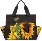 Butterfly Sunflower Funny Garden Tool Bag Waterproof Gardening Tool Storage Bag with Handle & 10 Pockets Gardening Tote Bag for Women Garden Tool Organizer - Image 7