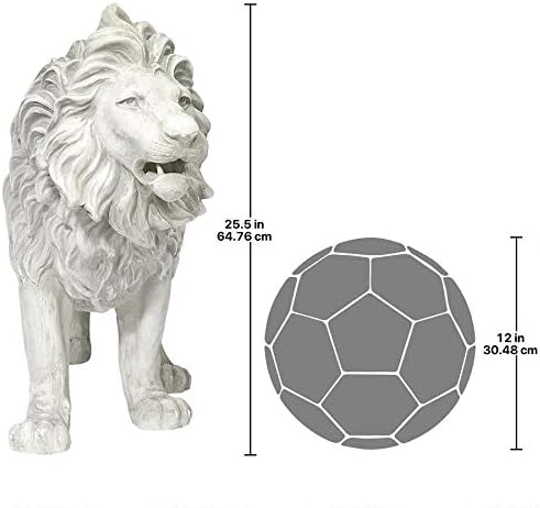 Design Toscano Regal Lion Sentinel of Grisham Manor Statue - Right Foot Forward - Image 2