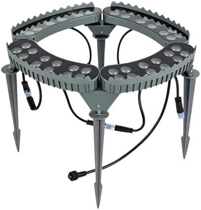 LED Ring Tree Lights Outdoor, Waterproof Tree Spotlight with 3 Installation Methods, Landscape Up Light for Yard Garden Pathway Trees Decoration(Cool White,4 Lights) by Unknown
