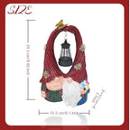 Couple Gnome Decor with Solar Light Lantern Lamp Garden Statue Outdoor Figurine for Yard Patio Unique Perfect Gnomes Gifts for Women Mom Grandma Valentines Decorations - Image 7