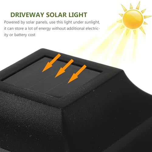 PRETYZOOM 4 Pack Solar Lawn Lights Waterproof LED Pathway Yard Lights - Image 3