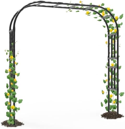 BUKLIYN Garden Arch Trellis - Garden Arch Size: 92.5in(L) * 105in(H) by BUKLIYNHorticulturalProducts