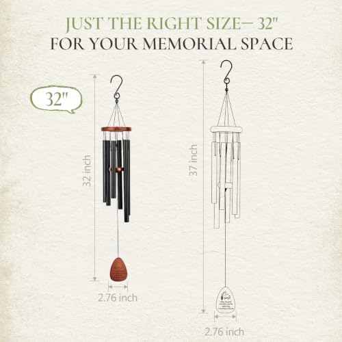 32" Memorial Wind Chimes for Loss of Loved One - Image 2