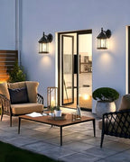LIT-PaTH Outdoor Wall Light Fixture, Antirust Aluminum Glass, Black 2 Pack - Image 6
