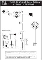 Regal Art & Gift Wind Spinner, Outdoor Metal Kinetic Yard Art with Stake - Image 7