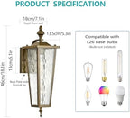 Outdoor Wall Light Fixtures,Vintage Exterior Waterproof Lantern - Image 2